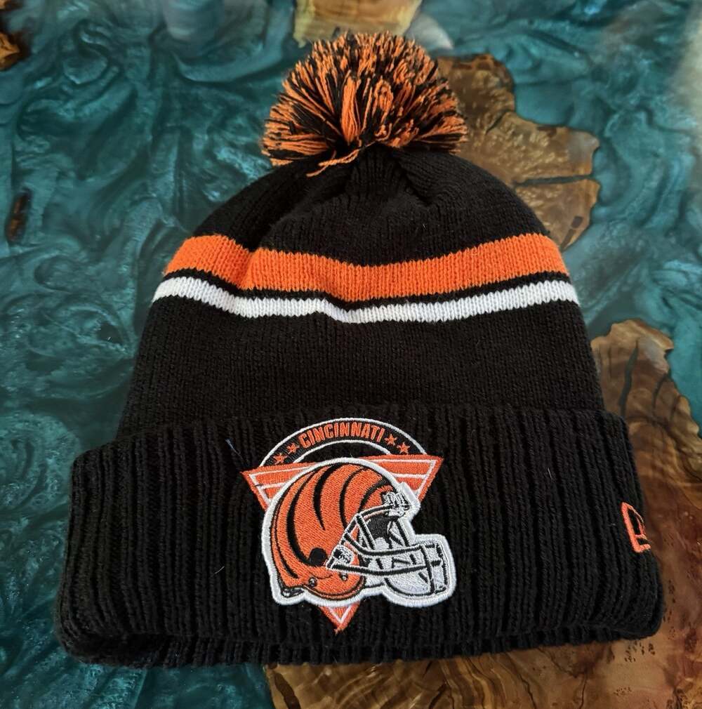 Cincinnati Bengals Knit Winter Beanie New Era Cap On Field Sideline Hat
